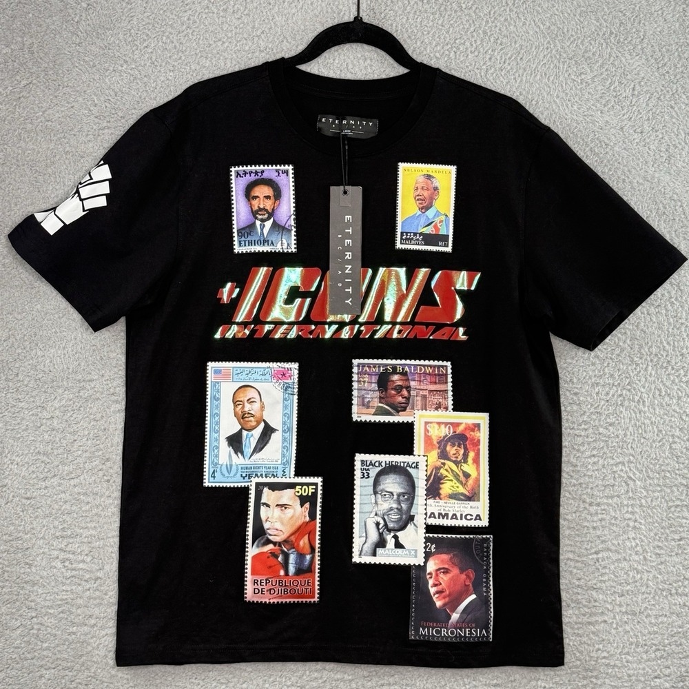 Icons International Eternity Freedom Fighters T-SHIRT Black History Streetwear